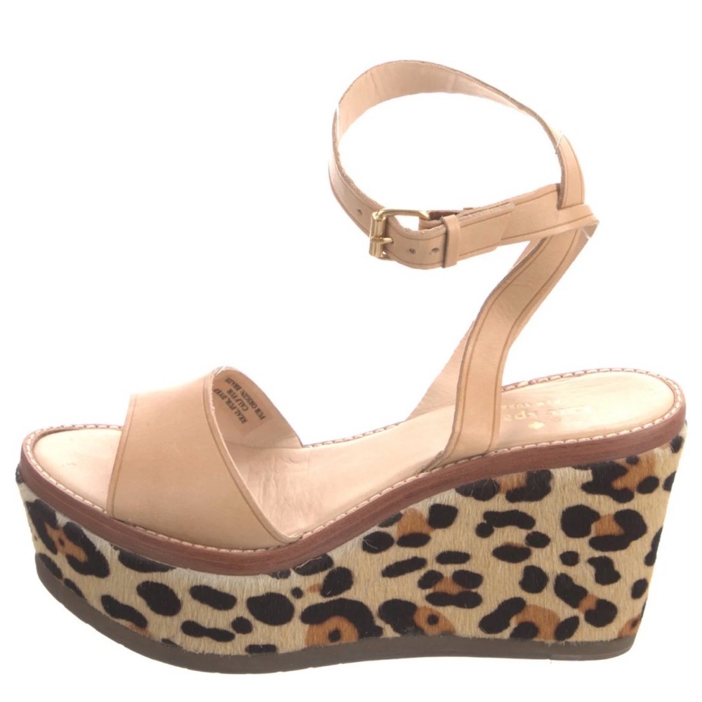 Kate Spade New York Leopard Print Platform wedge Sandals size 6M